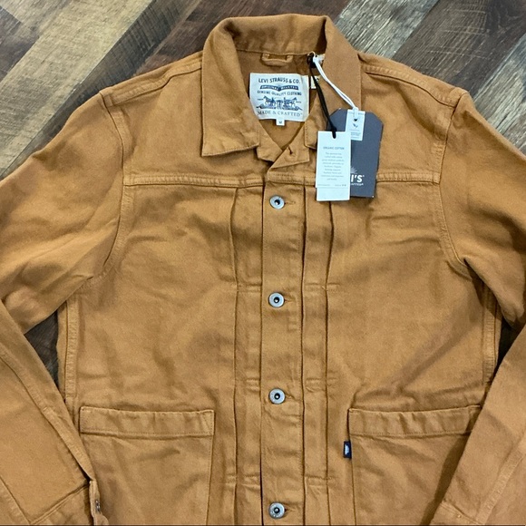 Levi’s Made & Crafted Type II Worn Trucker Jacket - Cashew - Medium NWT - Picture 3 of 10